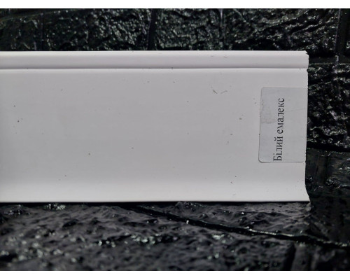 Плінтус Floor Decor Slim білий емалекс 2500x80х7 мм купити по ціні 92 грн