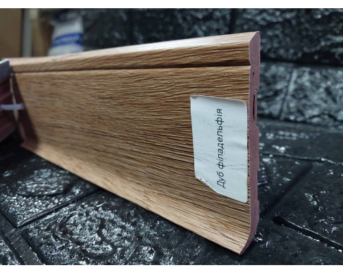 Плинтус Floor Decor Slim дуб филадельфия 2500x80х7 мм купить по цене 92 грн