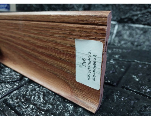 Плинтус Floor Decor Slim дуб натуральный коричневый 2500x80х7 мм купить по цене 92 грн