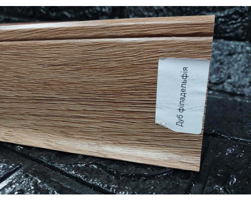 Плинтус Floor Decor Slim дуб филадельфия 2500x80х7 мм купить по цене 92 грн