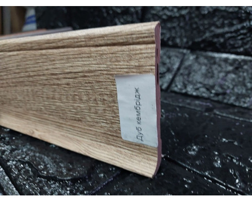 Плинтус Floor Decor Slim дуб кембридж 2500x80х7 мм купить по цене 92 грн