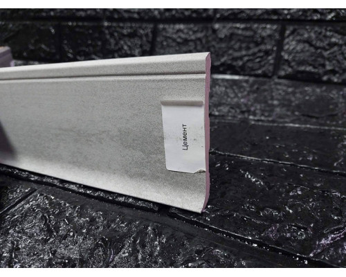 Плинтус Floor Decor Slim цемент 2500x80х7 мм купить по цене 92 грн