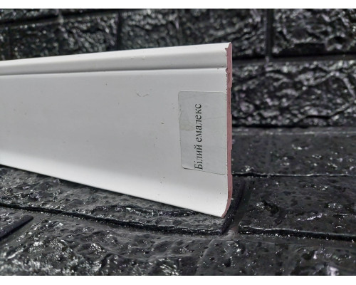 Плінтус Floor Decor Slim білий емалекс 2500x80х7 мм купити по ціні 92 грн