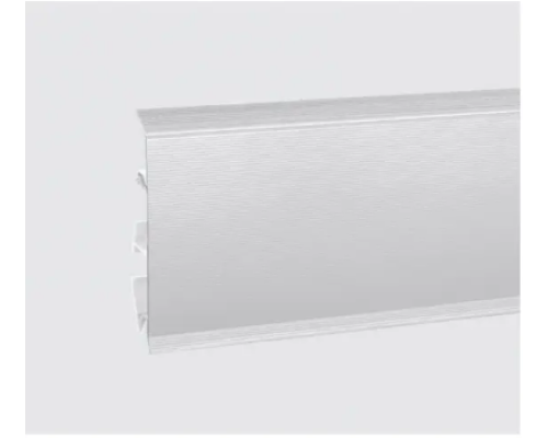 Плінтус Korner EVO 70 (002 Алюміній 70*20,7*2500 мм) купити по ціні 56 грн