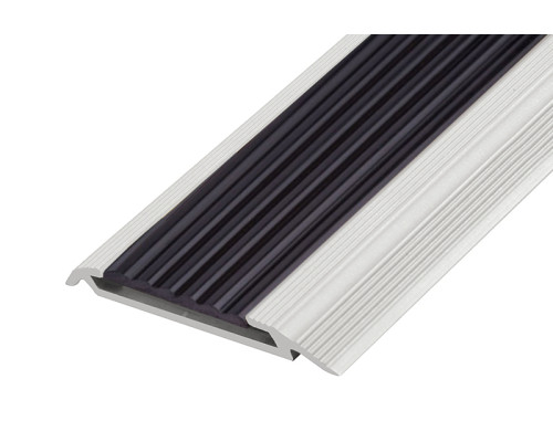 Алюминиевый порог с антискользовой резиновой вставкой купить по цене 100 грн