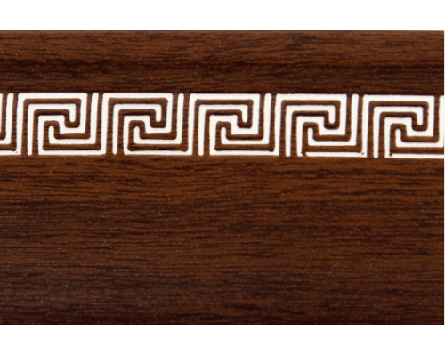 Лента декоративная 50мм Бленда для потолочного карниза ОМ меандр орех купить по цене 95 грн