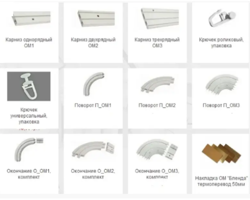 Поворот-закінчення карниза стельового подвійного пластикового купити по ціні 170 грн
