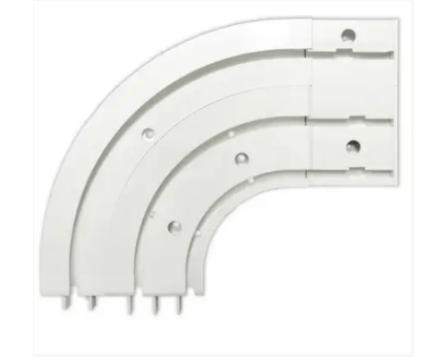 Поворот-закінчення карниза стельового подвійного пластикового купити по ціні 170 грн