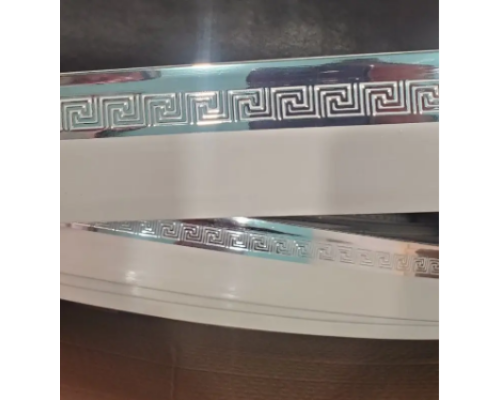 Карниз двойной ОМ с лентой Меандр Серебро 50 мм цена за комплект купить по цене 235 грн