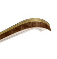 Декоративная лента на потолочный карниз Бленда Ажур 4 Черешня  на потолочный карниз КСМ 70 мм