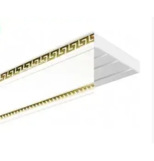 Декоративная лента на потолочный карниз Бленда Меандр 3 Белый   на потолочный карниз КСМ 70 мм