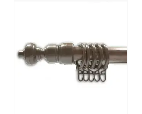 Карниз трубчатый металлопластиковый Орех одинарный толщина 28мм с пластиковой фурнитуррой купить по цене 170 грн