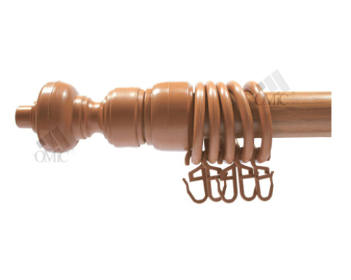 Карниз трубчастий металопластиковий Черешня одинарний товщина 28мм із пластиковою фурнітурою купити по ціні 170 грн