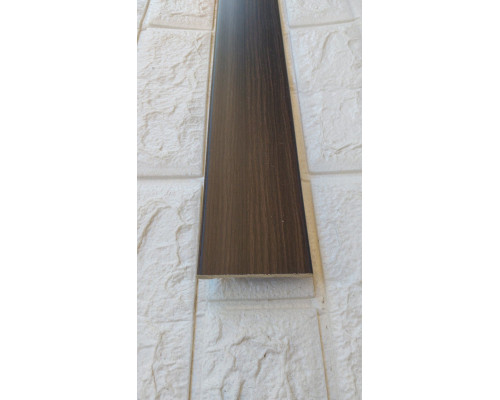 Наличник пластиковый плоский Венге (70 мм) усиленный устойчив к температурам купить по цене 185 грн