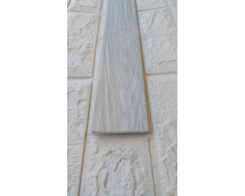 Наличник пластиковый плоский Ясень серый (70 мм) усиленный устойчив к температурам купить по цене 185 грн