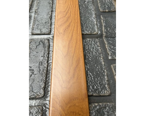 Наличник пластиковый плоский Дуб золотой (70 мм) усиленный устойчив к температурам купить по цене 185 грн