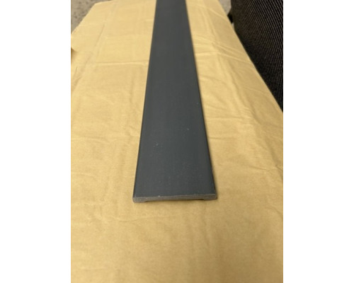 Лиштва пластикова плоский Антрацит (70 мм) посилений стійкий до температур купити по ціні 185 грн