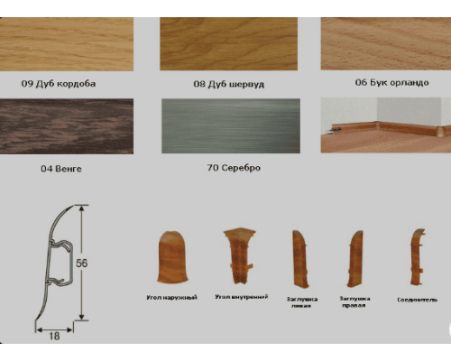 Плинтус ТИС с резинкой Белый (01) М/П купить по цене 24 грн