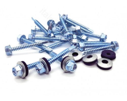 Саморез по металлу 4.8 Х 38 мм с пресс-шайбой купить по цене 3 грн