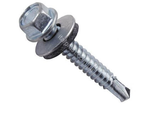 Саморез по металлу 4.8 Х 38 мм с пресс-шайбой купить по цене 3 грн