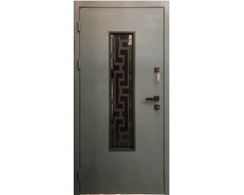 Входная дверь "Портала" серии "STREET ТЕРМО" - Q-11 ЧКФ купить по цене 20800 грн
