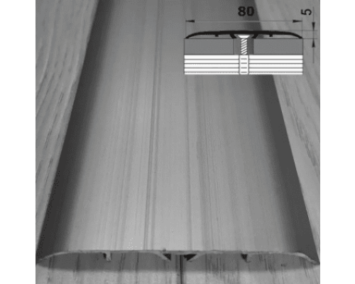 Ламинированный порог для пола скрытого монтажа, ширина 80мм х 5мм (П- 21) купить по цене 150 грн