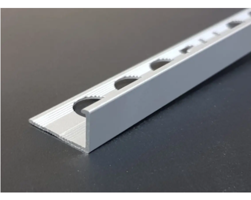 Наружный профиль для плитки L-образный 12 мм серебро 2,7 м купить по цене 135 грн