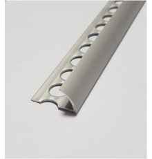 Наружный уголок алюминиевый для плитки толщиной 10 мм, длина 2,7 м Серебро