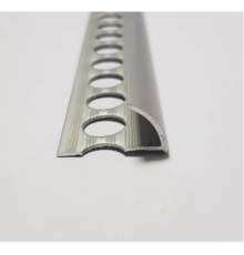 Наружный уголок алюминиевый для плитки толщиной 8 мм, длина 2,7 м Серебро