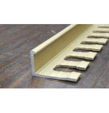 Наружный профиль для плитки гибкий L-образный 10 мм серебро 2,7 м