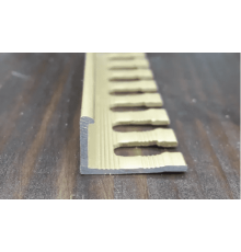 Наружный профиль для плитки гибкий  L-образный 12 мм серебро 2,7 м