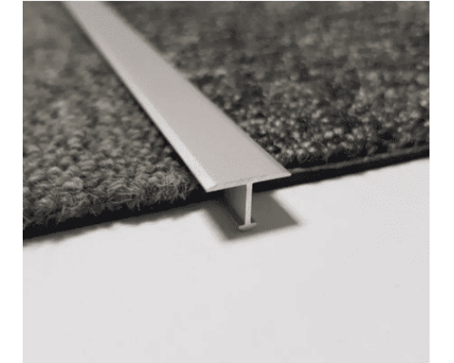 Алюминиевый Т-профиль 13мм для плитки. АТ 13 анод серебро 2.7м купить по цене 150 грн